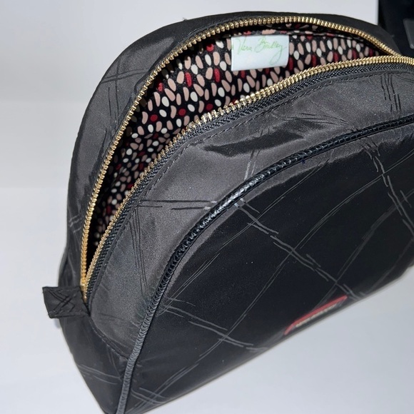 Vera Bradley Large Black Nylon Zip Around Toiletry Cosmetic Dopp Kit Bag - Picture 8 of 8